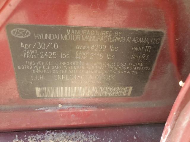 Photo 11 VIN: 5NPEC4AC1BH063384 - HYUNDAI SONATA SE 