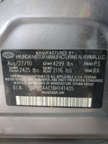 Photo 11 VIN: 5NPEC4AC1BH141405 - HYUNDAI SONATA SE 