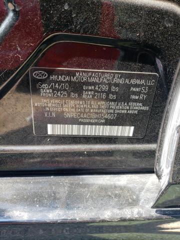 Photo 11 VIN: 5NPEC4AC1BH154607 - HYUNDAI SONATA 