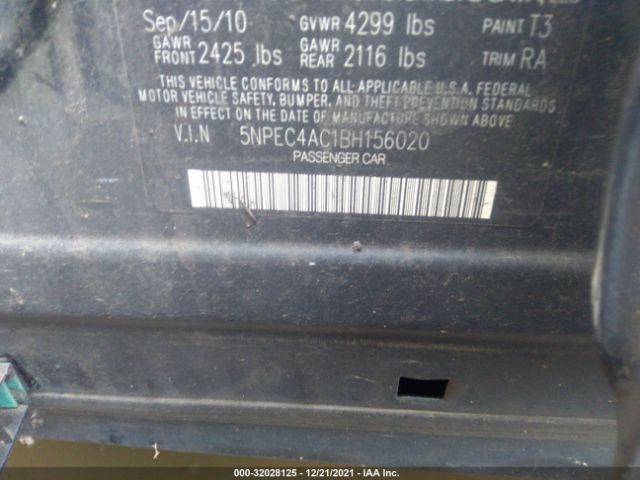 Photo 8 VIN: 5NPEC4AC1BH156020 - HYUNDAI SONATA 