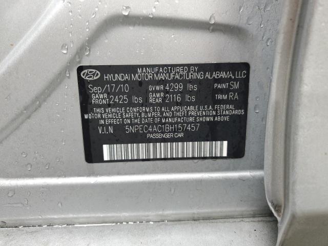 Photo 12 VIN: 5NPEC4AC1BH157457 - HYUNDAI SONATA 