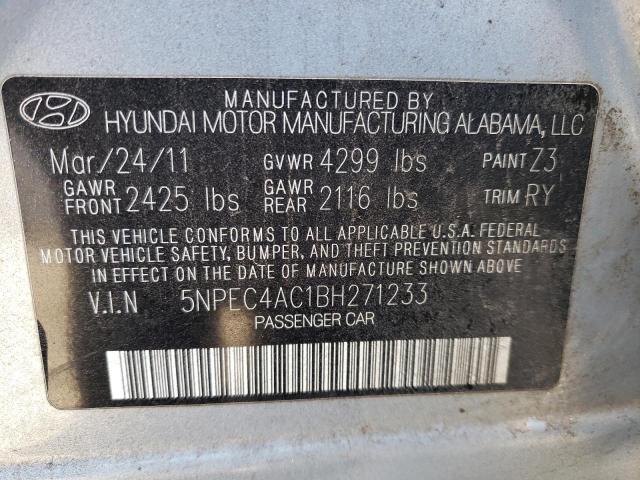 Photo 11 VIN: 5NPEC4AC1BH271233 - HYUNDAI SONATA SE 