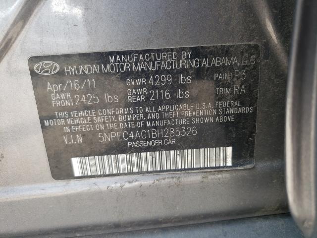 Photo 9 VIN: 5NPEC4AC1BH285326 - HYUNDAI SONATA SE 