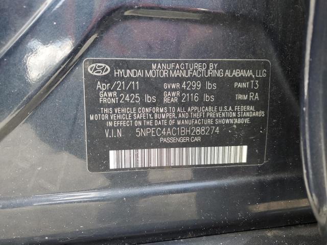 Photo 12 VIN: 5NPEC4AC1BH288274 - HYUNDAI SONATA SE 