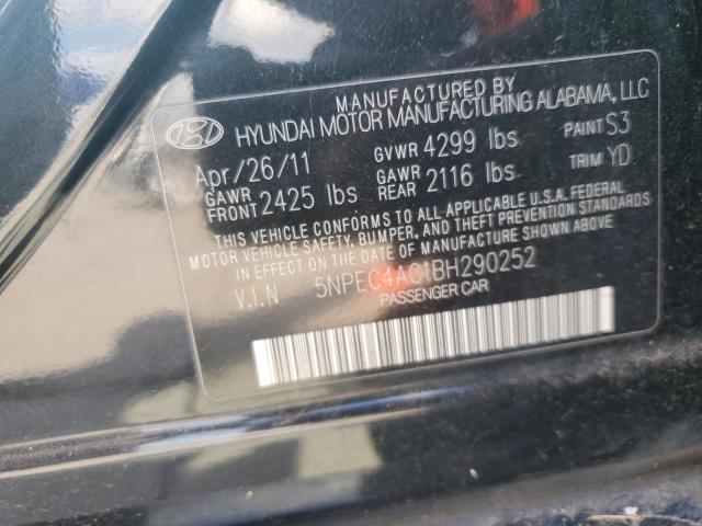 Photo 11 VIN: 5NPEC4AC1BH290252 - HYUNDAI SONATA SE 