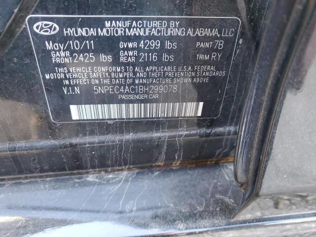 Photo 11 VIN: 5NPEC4AC1BH299078 - HYUNDAI SONATA SE 