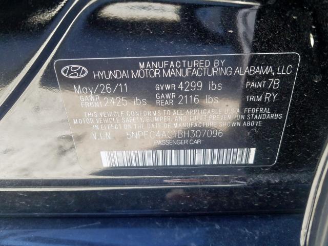 Photo 9 VIN: 5NPEC4AC1BH307096 - HYUNDAI SONATA SE 