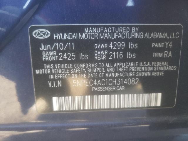 Photo 9 VIN: 5NPEC4AC1CH314082 - HYUNDAI SONATA SE 