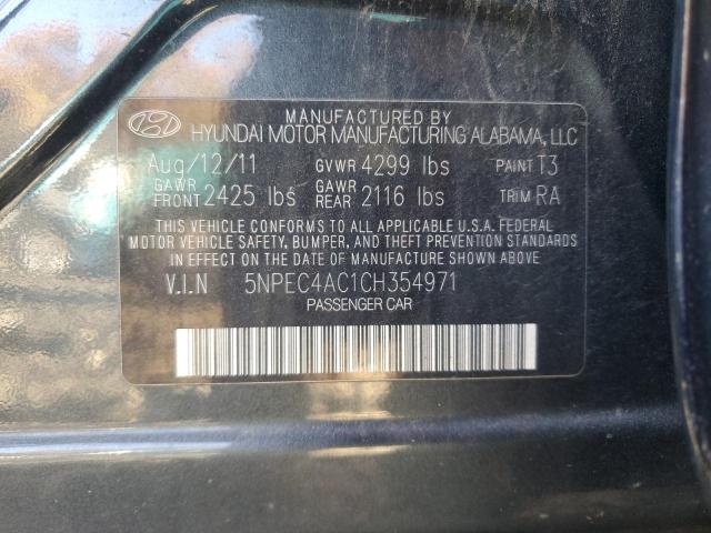 Photo 11 VIN: 5NPEC4AC1CH354971 - HYUNDAI SONATA SE 