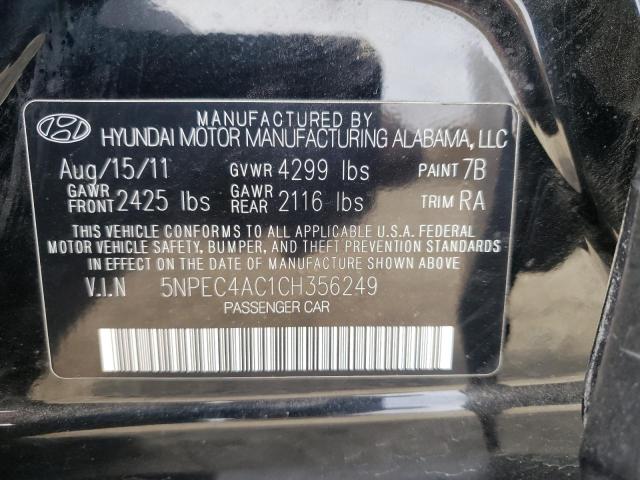 Photo 9 VIN: 5NPEC4AC1CH356249 - HYUNDAI SONATA SE 