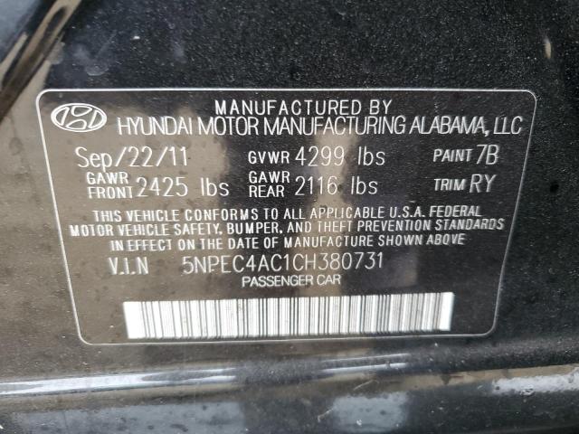 Photo 11 VIN: 5NPEC4AC1CH380731 - HYUNDAI SONATA 