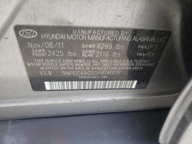 Photo 9 VIN: 5NPEC4AC1CH414005 - HYUNDAI SONATA SE 