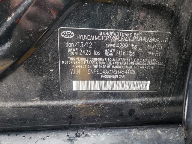 Photo 9 VIN: 5NPEC4AC1CH454195 - HYUNDAI SONATA SE 