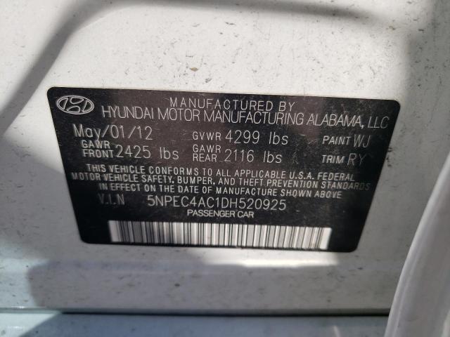 Photo 11 VIN: 5NPEC4AC1DH520925 - HYUNDAI SONATA SE 