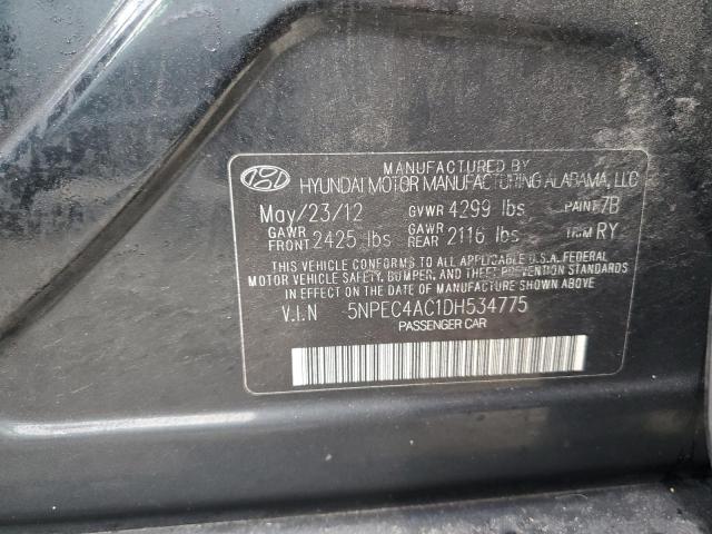 Photo 11 VIN: 5NPEC4AC1DH534775 - HYUNDAI SONATA SE 