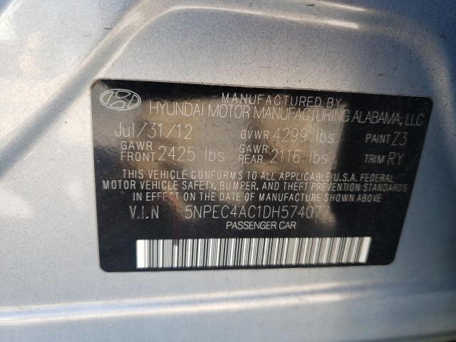 Photo 12 VIN: 5NPEC4AC1DH574077 - HYUNDAI SONATA SE 