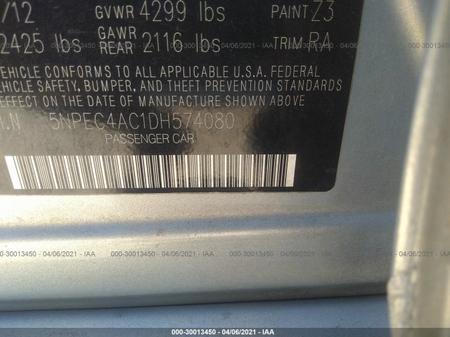 Photo 8 VIN: 5NPEC4AC1DH574080 - HYUNDAI SONATA 