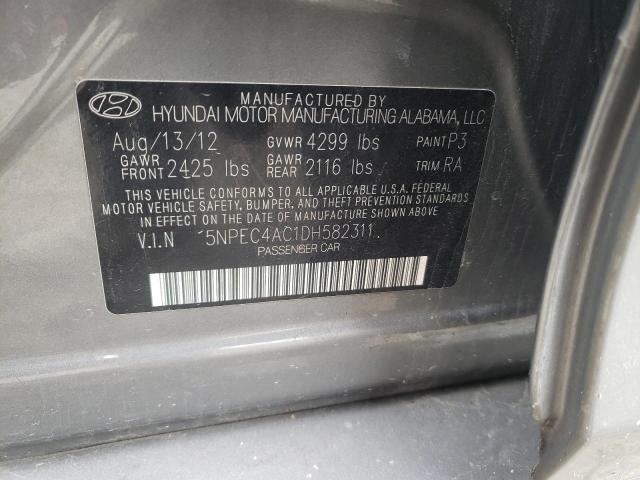 Photo 11 VIN: 5NPEC4AC1DH582311 - HYUNDAI SONATA SE 