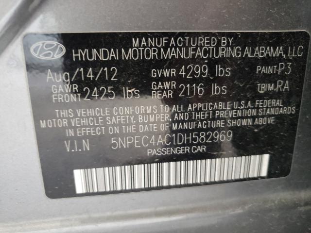 Photo 9 VIN: 5NPEC4AC1DH582969 - HYUNDAI SONATA 