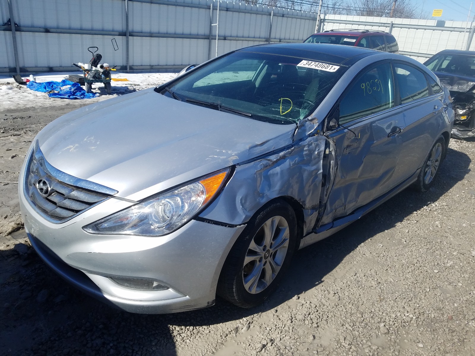 Photo 1 VIN: 5NPEC4AC1DH607871 - HYUNDAI SONATA SE 