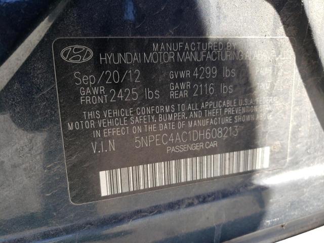 Photo 11 VIN: 5NPEC4AC1DH608213 - HYUNDAI SONATA SE 