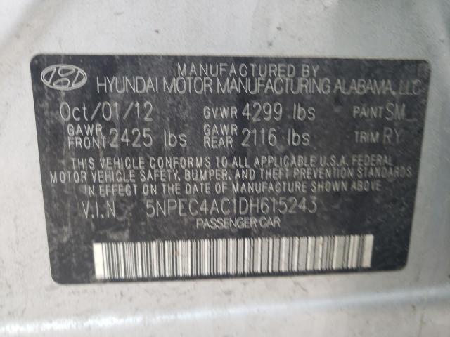 Photo 11 VIN: 5NPEC4AC1DH615243 - HYUNDAI SONATA SE 