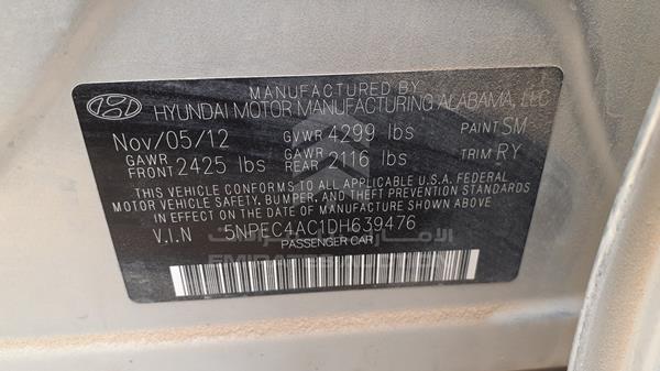 Photo 2 VIN: 5NPEC4AC1DH639476 - HYUNDAI SONATA 