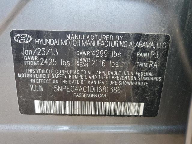 Photo 11 VIN: 5NPEC4AC1DH681386 - HYUNDAI SONATA SE 