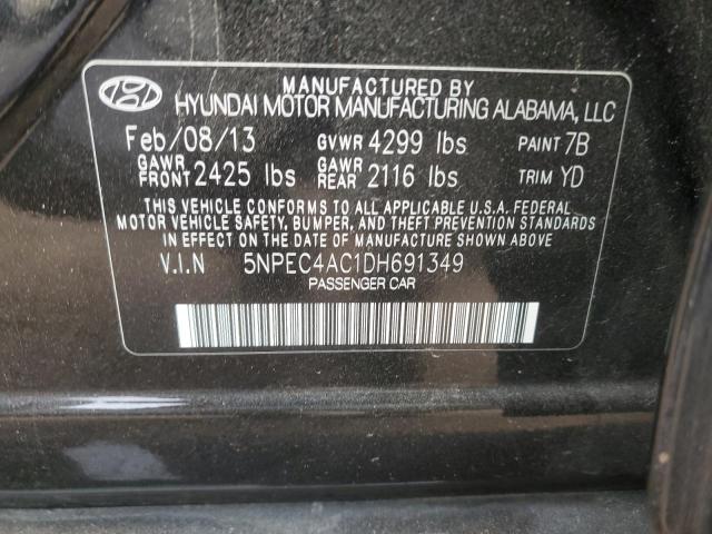 Photo 11 VIN: 5NPEC4AC1DH691349 - HYUNDAI SONATA 