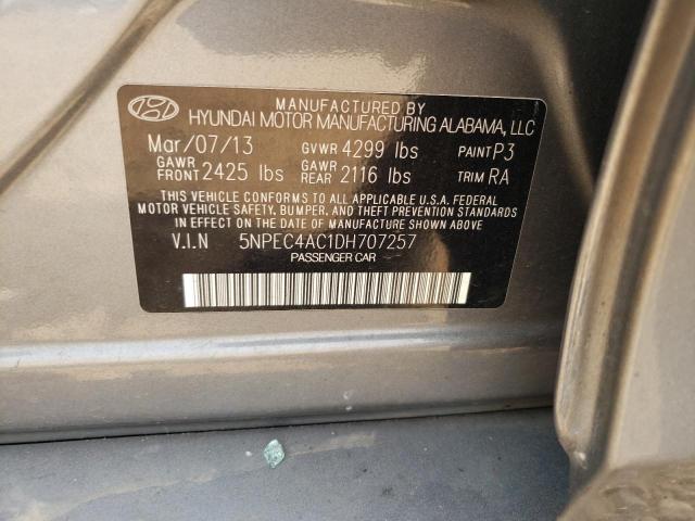 Photo 9 VIN: 5NPEC4AC1DH707257 - HYUNDAI SONATA 