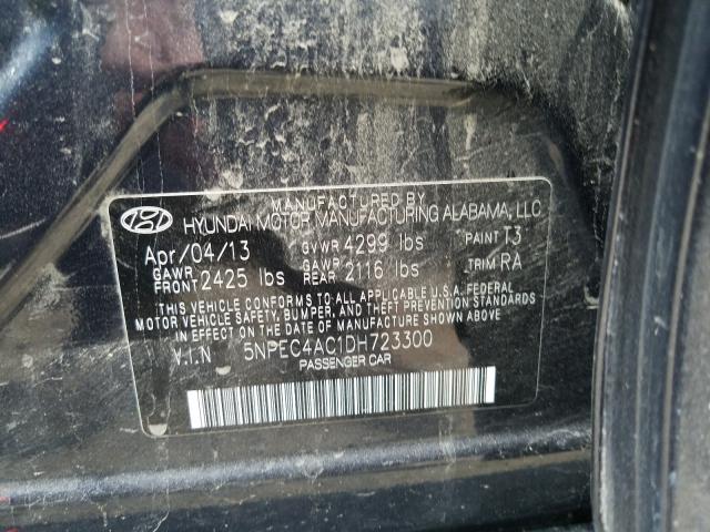 Photo 9 VIN: 5NPEC4AC1DH723300 - HYUNDAI SONATA SE 