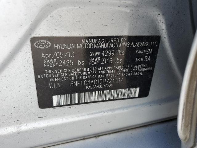 Photo 12 VIN: 5NPEC4AC1DH724107 - HYUNDAI SONATA SE 