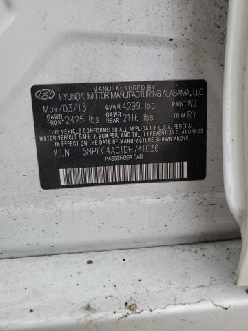 Photo 11 VIN: 5NPEC4AC1DH741036 - HYUNDAI SONATA 