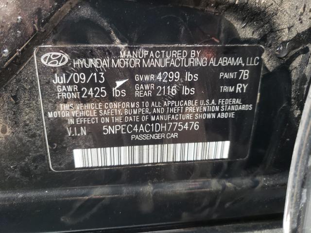 Photo 9 VIN: 5NPEC4AC1DH775476 - HYUNDAI SONATA SE 