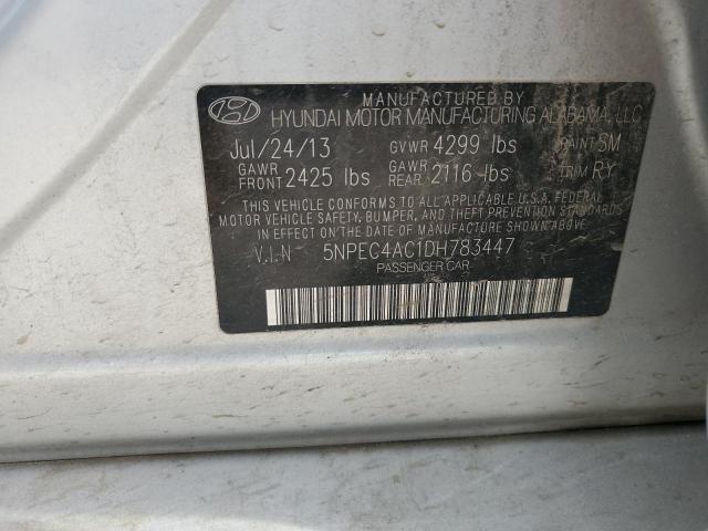 Photo 12 VIN: 5NPEC4AC1DH783447 - HYUNDAI SONATA SE 