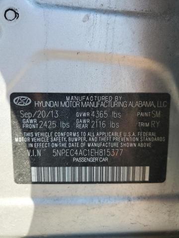 Photo 11 VIN: 5NPEC4AC1EH815377 - HYUNDAI SONATA 