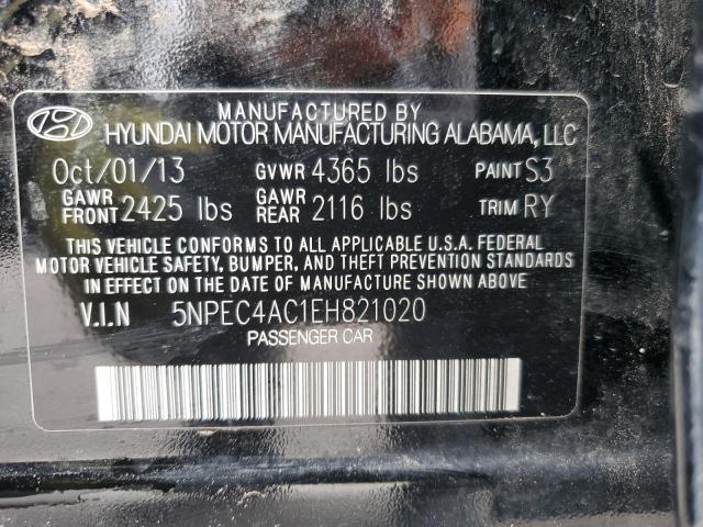 Photo 12 VIN: 5NPEC4AC1EH821020 - HYUNDAI SONATA 