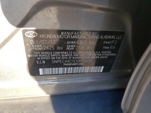 Photo 11 VIN: 5NPEC4AC1EH825035 - HYUNDAI SONATA 