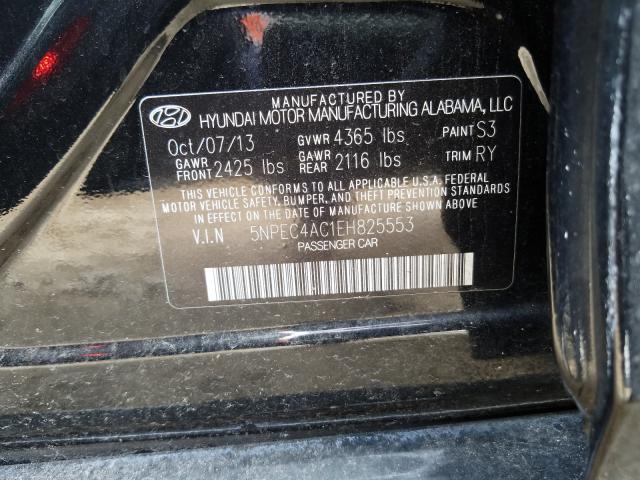 Photo 9 VIN: 5NPEC4AC1EH825553 - HYUNDAI SONATA SE 