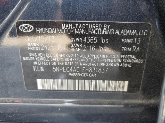 Photo 11 VIN: 5NPEC4AC1EH831837 - HYUNDAI SONATA SE 