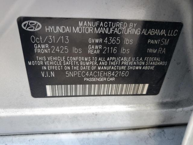 Photo 11 VIN: 5NPEC4AC1EH842160 - HYUNDAI SONATA SE 