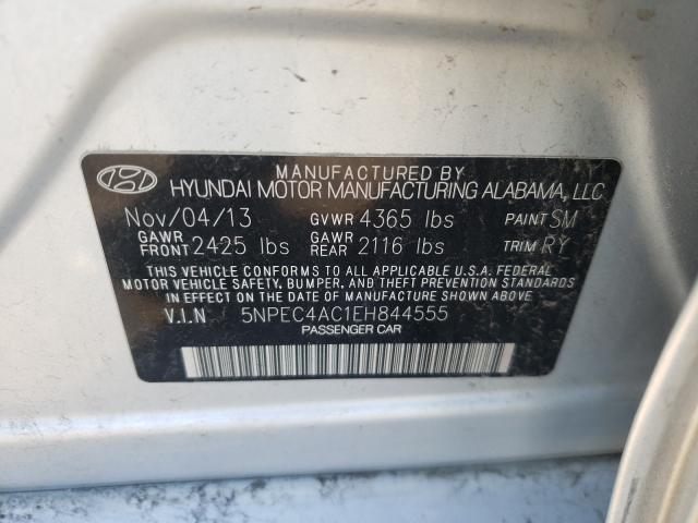 Photo 9 VIN: 5NPEC4AC1EH844555 - HYUNDAI SONATA SE 