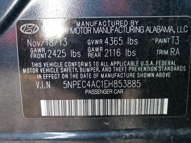 Photo 12 VIN: 5NPEC4AC1EH853885 - HYUNDAI SONATA 