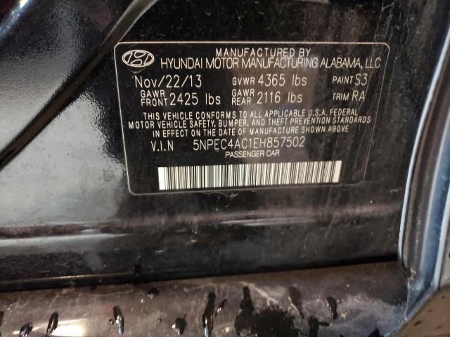 Photo 11 VIN: 5NPEC4AC1EH857502 - HYUNDAI SONATA 