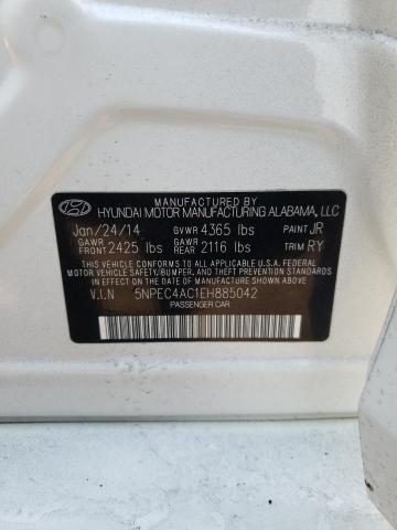 Photo 9 VIN: 5NPEC4AC1EH885042 - HYUNDAI SONATA SE 