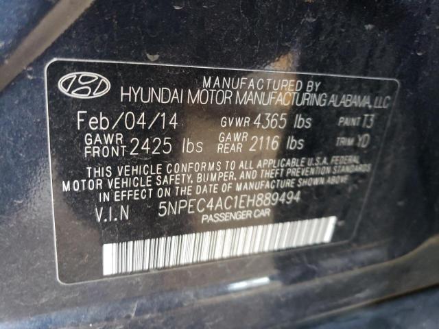 Photo 11 VIN: 5NPEC4AC1EH889494 - HYUNDAI SONATA SE 