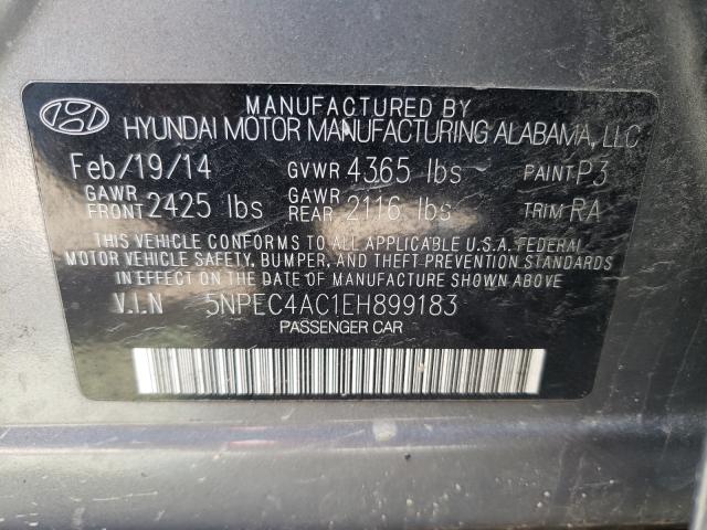 Photo 9 VIN: 5NPEC4AC1EH899183 - HYUNDAI SONATA SE 