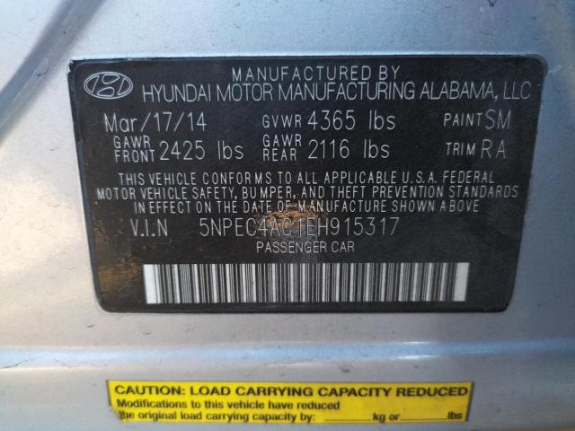 Photo 9 VIN: 5NPEC4AC1EH915317 - HYUNDAI SONATA SE 