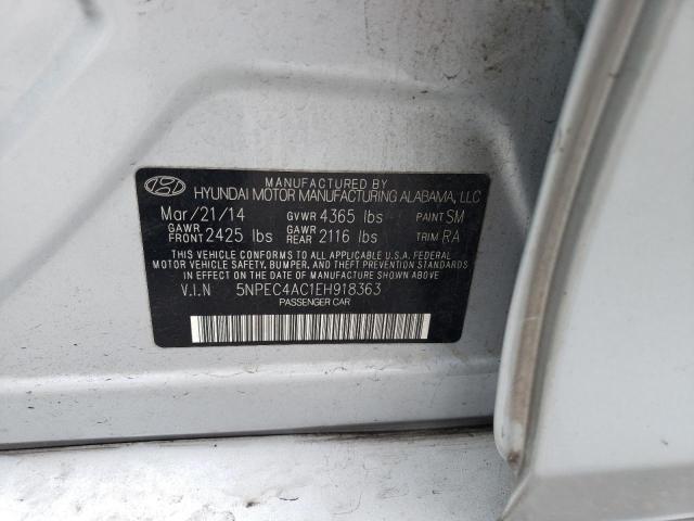 Photo 12 VIN: 5NPEC4AC1EH918363 - HYUNDAI SONATA 