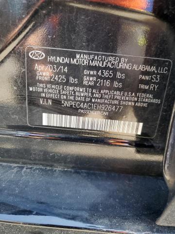 Photo 11 VIN: 5NPEC4AC1EH926477 - HYUNDAI SONATA SE 